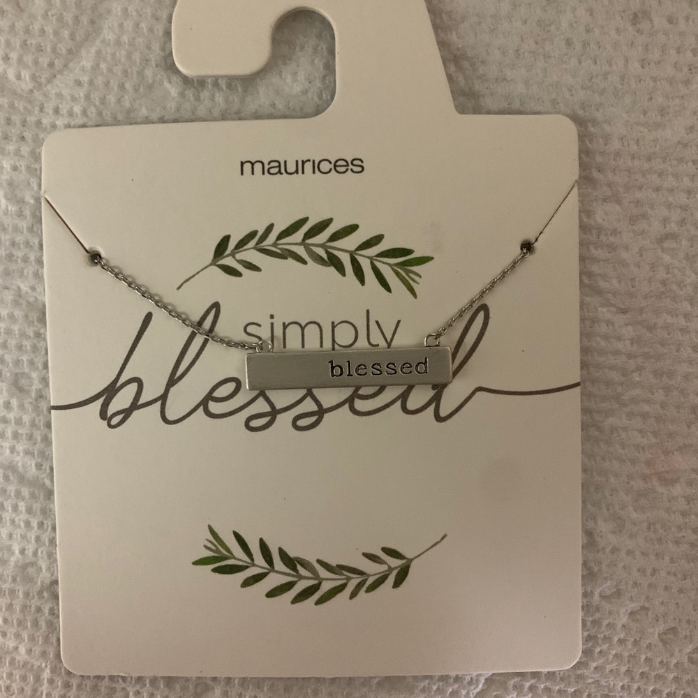 Maurices “Blessed” necklace!
